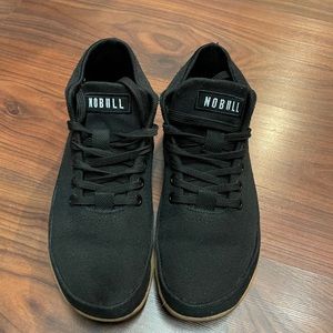 NOBULL black and brown canvas mid trainer
